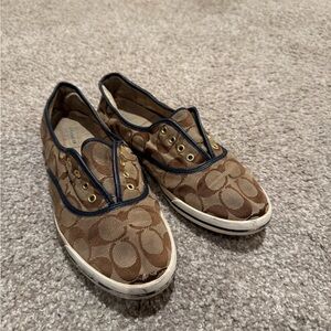 Coach Brown and Navy Sneakers